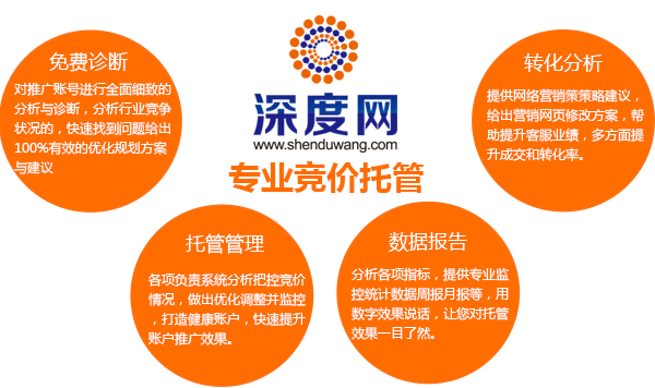 深度網(wǎng)是一家專(zhuān)業(yè)做競(jìng)價(jià)托管的服務(wù)商 深度網(wǎng)是一家專(zhuān)業(yè)做競(jìng)價(jià)托管的服務(wù)商